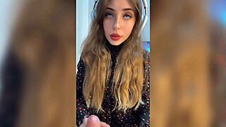 Girl listens to music while speaking Spanish
