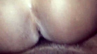 He sneaks in to bang his ebony little sister in homemade action