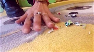 I’m torn seeing this gorgeous giantess use cruel machines on helpless feet and ass