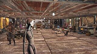 Chyler Leigh shows cute brunette model fashion in Fallout 4 😊
