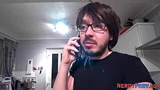 Real newbie tricked into riding nerd's cock for first time?