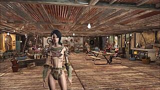 Chyler Leigh shows cute brunette model fashion in Fallout 4 😊