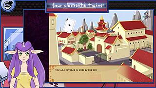 Avatar trainer unleashes monster on small tits in intense hentai