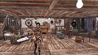 Chyler Leigh shows cute brunette model fashion in Fallout 4 😊