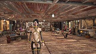 Chyler Leigh shows cute brunette model fashion in Fallout 4 😊