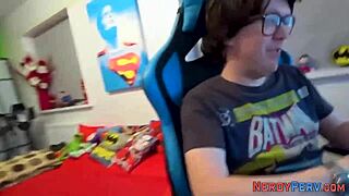 Real newbie tricked into riding nerd's cock for first time?