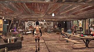 Chyler Leigh shows cute brunette model fashion in Fallout 4 😊