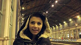 hungarian hottie takes on a massive cock