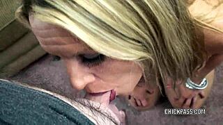 mature slut skylar rae sucks dick on her knees