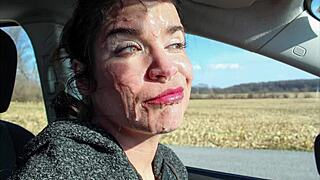 bukkake railroad event turns into a messy public cum fest