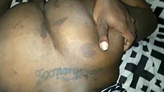 petite ebony sneaks dick before roommate arrives home