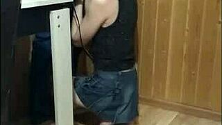 while guests walked, i gave an epic blowjob on balcony