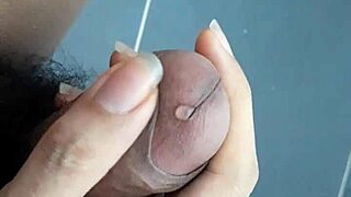 Gay guy masturbating in a casual solo session