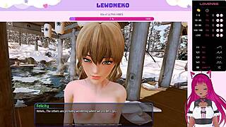 I'm playing harem hotel with lewdneko, and it's so huge and naked in the hotel, moaning loudly while masturbating publicly.