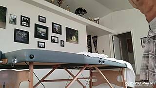 Happy Ending Massage Turns Into Blonde Wife Swallowing Cum