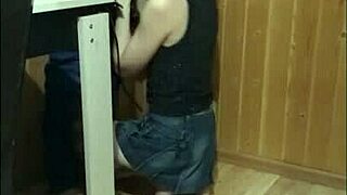 while guests walked, i gave an epic blowjob on balcony