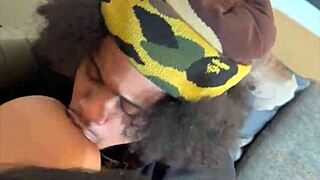 Horny milf charlotte lavish invites lil d for coffee, teasing with monster cock riding