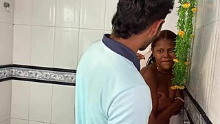 my stepbrother watches me bathe, so i seduce him for hard fucking