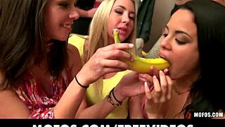 so, three amateurs see their house party become a wild orgy with blondes and brunettes.