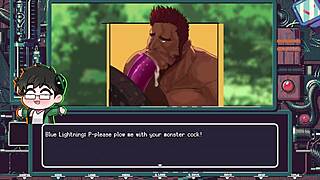 superhero turns into cumdump in blue lightning yaoi series