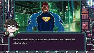 superhero turns into cumdump in blue lightning yaoi series