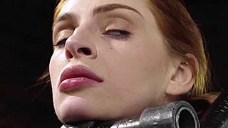 Slave Bent Over In Doggy Bondage Gets Fingered