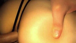 Old man fucks young beauty and cums on her tits and ass