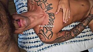 watch the gringo swallow it all in my tight ass?