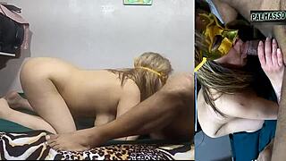 my stepbrother says, put that condom on with your mouth, i'm so excited! then explodes