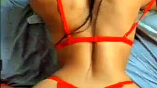 Latina Hottie In Red Lingerie Orals Group