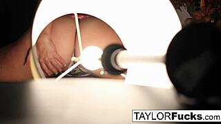 taylor vixen teases her wet pussy solo in a hotel room