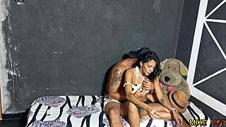 I got so horny, sucked my wife's slut Danny Hot and fucked her pussy hard, giving her that cum inside.