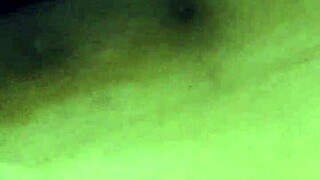 Thick ebony milf gets suggestive backshot in homemade bathroom scene