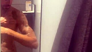 At the gym shower, gay cruising led to blowjobs and masturbation.