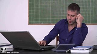 how does tiffany tatum get so wild with cock in the classroom?