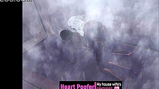 at the sauna with cartoon characters