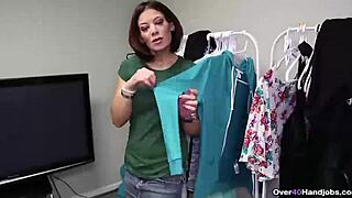 Mature Woman Gives Intense Handjob To Big Cock!