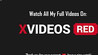 Stroking his cock over naked me in point of view