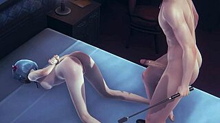 re zero hentai: rem gets hard sex in full anime porn scene