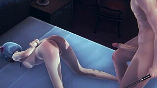 re zero hentai: rem gets hard sex in full anime porn scene