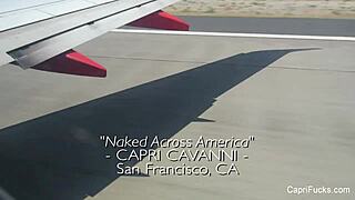 capri cavanni's big tits ass striptease backstage with clothes ripped