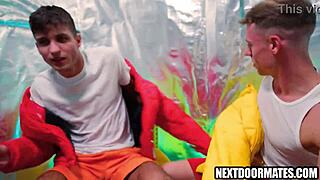 Athletic jocks train together