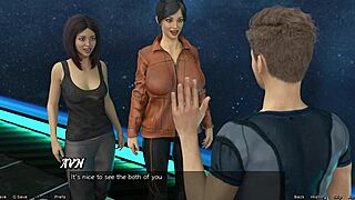 Stranded in Space 14, hot milf has a nip slip in wild cartoon action. damn, that outfit! 😍