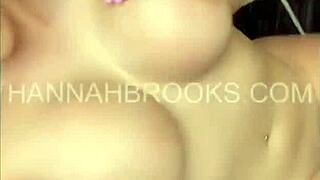 hannah brooks gets hot and sexy with solo masturbation