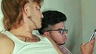 el chacal colombiano gave a hot groping to the passive guy, making him moan with pleasure in this first part