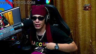 kiara blay shows off big ass in sheer red during podcast interview outdoors