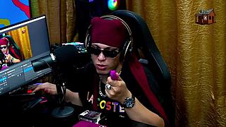 kiara blay shows off big ass in sheer red during podcast interview outdoors