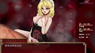 black smith episode 10 where she gets weakened legs in the game