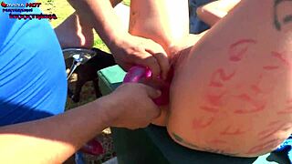 danna begs two fat guys for street fucking part 3