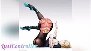 Wow, Gwen Stacy in Spider-Man hentai compilation is just insane!